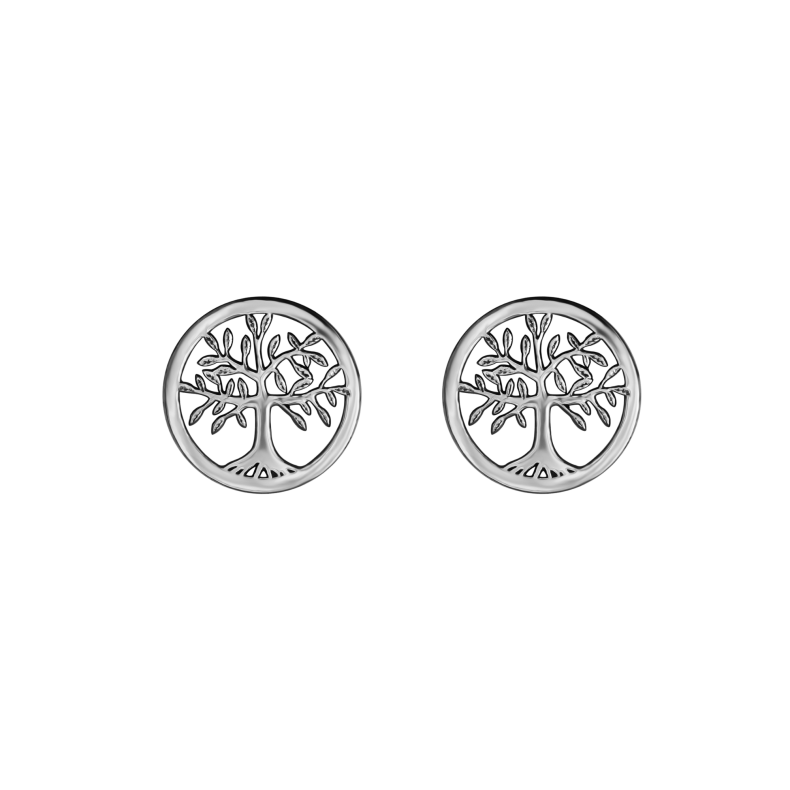 Grav Tree Of Life Ezüst Fülbevaló