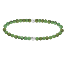 GRAV Gemstone Calcite Heart Ezüst 925 Ásvány Karkötő