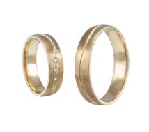 Wedding Arany 14k Karikagyűrű