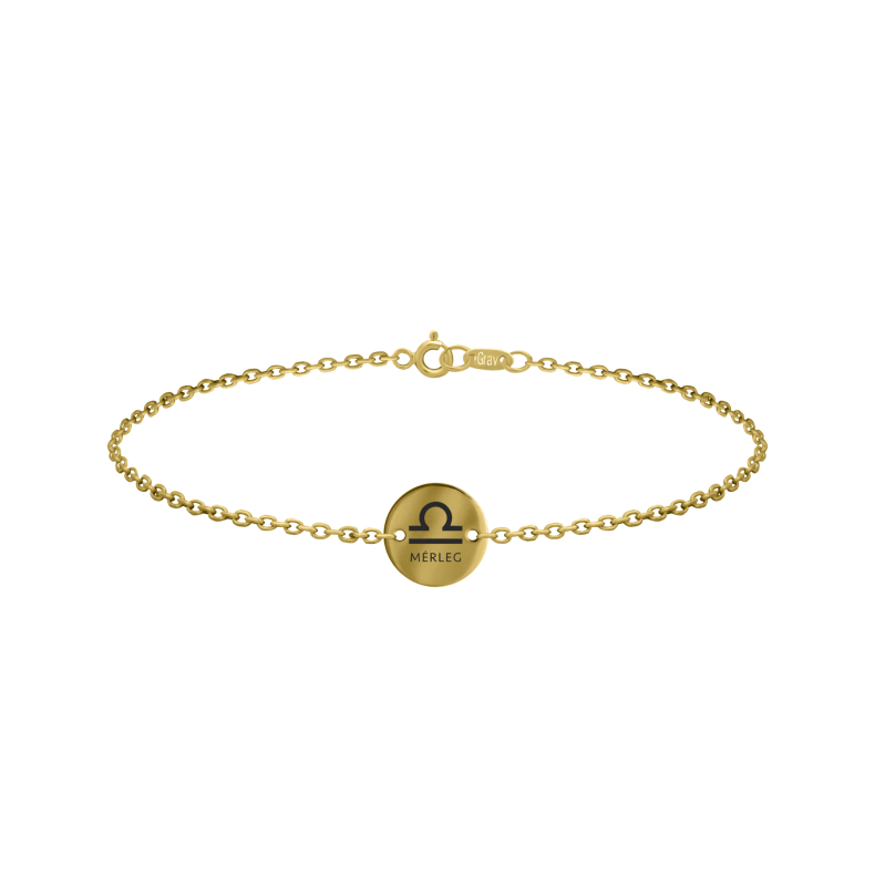Grav Horoscope Circle Arany 14K Karkötő
