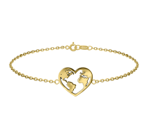 Grav Travel Love Arany 14K Karkötő