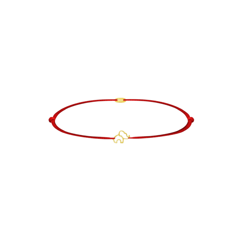 GRAV Elephant Contour Baby Arany 14K Fonalas Karkötő