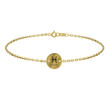 Grav Horoscope Circle Arany 14K Karkötő