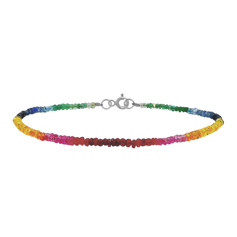 GRAV Rayfield Smaragd Rubin Zafír Ezüst 925 Karkötő