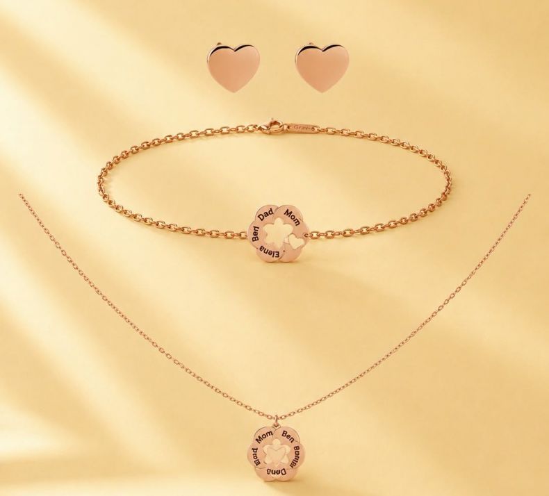 GRAV My Hearts Arany 14K Nyaklánc