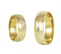 Wedding Arany 14k Karikagyűrű