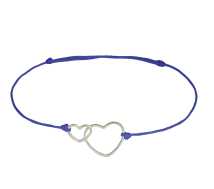 Grav Double Heart Arany 14K Karkötő