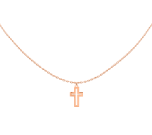 Grav Cross Contour Arany 14K Nyaklánc