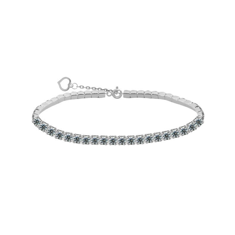 GRAV Tennis Glow White Ezüst 925 Karkötő