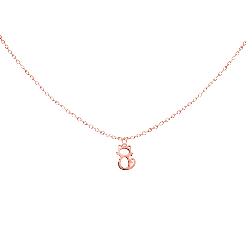 GRAV Cat Contour Baby Arany 14K Nyaklánc