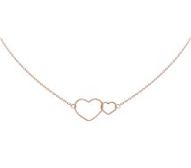 Grav Double Heart Arany 14K Nyaklánc