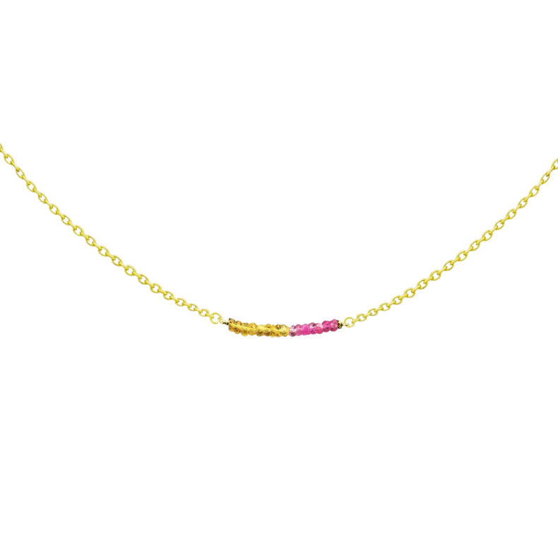 GRAV Rayfield Zafír Rubin Arany 14K Nyaklánc