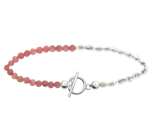 GRAV Pink Opal Pearl Ezüst 925 Bokalánc
